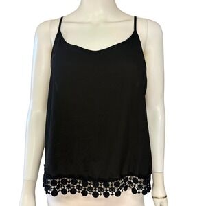 Monteau Boho Crochet Indie Romantic Festival Whimsigoth Summer Tank Top Large